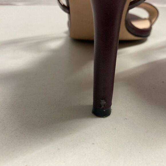 NINE WEST Gypsee Wine Maroon Heels Size 9 M - Picture 4 of 10
